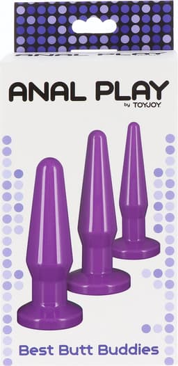 TOYJOY - Best Butt Buddies - Anal Toys Buttplugs Paars — thumbnail 5