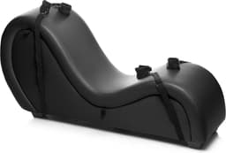 Kinky Seks Sofa Met Boeien en Positie Kussens - Zwart — thumbnail 1