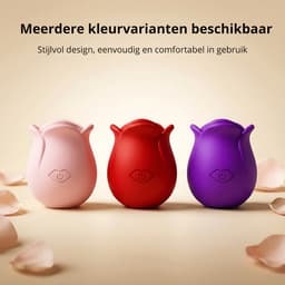 SF Toys RoseAir - Roos vibrator met App-bediening - 10 Zuigstanden - Magnetisch USB-oplaadbaar - IPX7-waterdicht - Rood — thumbnail 2