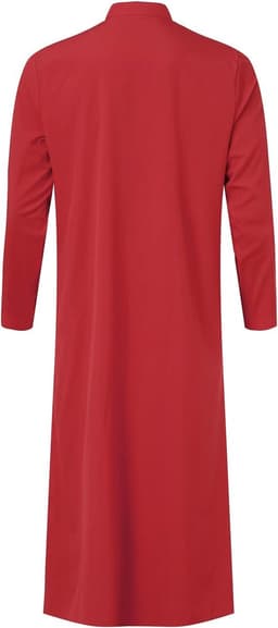 Thobe A18 kaftan voor heren, moslim, islamitisch gewaad, lange mouwen, Arabisch, klassieke abaya jubba mannenoutfit — thumbnail 4