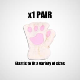 Handschoenen van kattenpoten voor kinderen, warme winterhandschoenen voor meisjes, warme pluche handschoenen zonder vingers, warme winddichte handschoenen, dikke fluwelen handschoenen — thumbnail 4