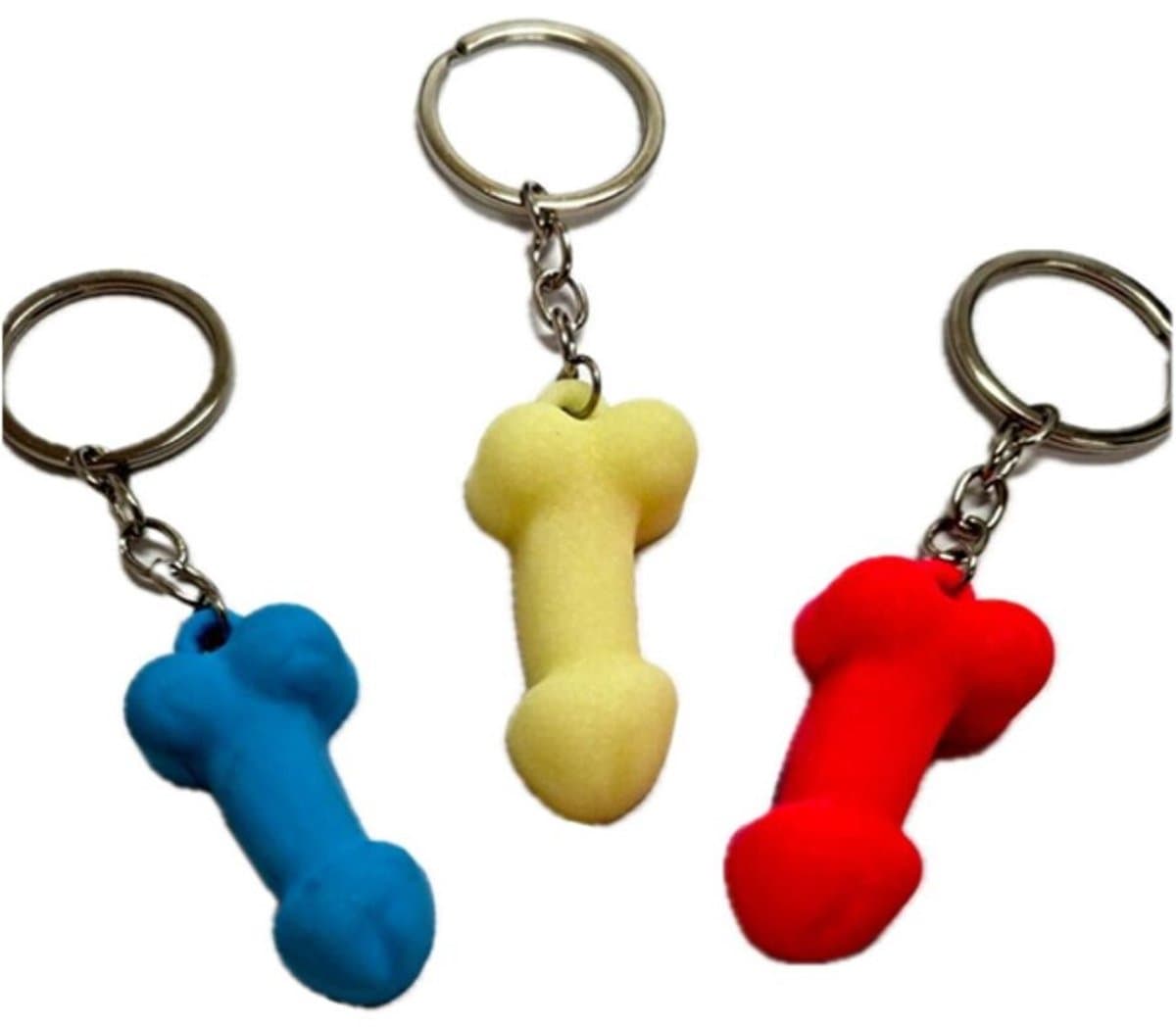 Lichtgevende Penis Sleutelhanger van Silicone — afbeelding 1