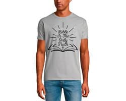 Heren T-shirt met Inspirerende Bijbeltekst: Hij Geneest Het Gebroken Hart