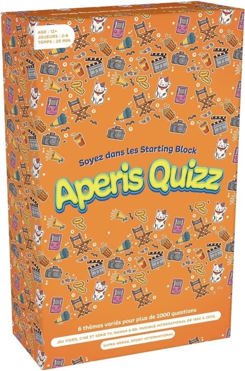 Aperitief Spel - Quiz Spel - Gezelligheid Spel - Franse Vragen - 26.5x16.5x5cm — afbeelding 1