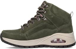 Enkellaarsjes Dames - Hoge Schoenen - Dagelijks Gebruik - Ronde Vetersluiting - Bruin — thumbnail 3