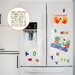 Magnetische letters en cijfers, 105 stuks alfabet magneten met grote — thumbnail 3