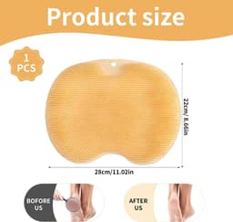 Foot Cleaner - 3D Massage Foot Mat with 75 Suction Cups, Easy Cleaning without Bending, Soft TPR Brushes, Relief of - ShopVlot — thumbnail 1