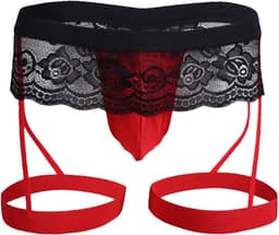 Jockstrap ondergoed voor heren - lage taille - zwart/rood - comfortabele pasvorm - ideaal voor dagelijks gebruik - ShopVlot — thumbnail 5