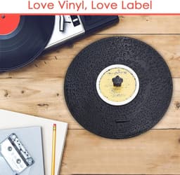 Platen Reinigingsset - Labelbeschermer Vinyl - Vinyl Reinigen - Dubbelzijdig Waterdicht - Voor 7 10 12 inch - Zwart — thumbnail 5