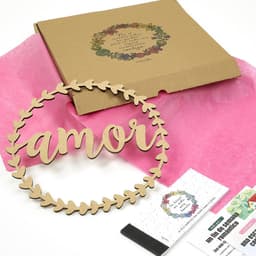 Valentijn Cadeauset - Romantisch Geschenk - Liefde Vieren - Met 20 Romantische Vouchers - 33 cm Krans - Niet Van Toepassing — thumbnail 1