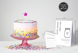 Date Night Idee Kaarten - Advieskaarten Bruiloft - Feest Spel - Dubbelzijdig Ontwerp - 12.7 x 17.8 cm - Multicolor — thumbnail 3