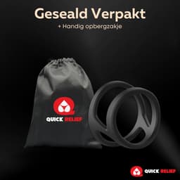 Quick Relief Endurance™ - Siliconen Cockring - Penisring - Verstelbaar - Sex Toys voor Mannen en Koppels - Ballstretcher - Seksspeeltjes voor Heren — thumbnail 5