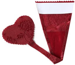 MTTProducts - C-String Thong - Strapless Ondergoed - Hartvormig Design - Wijnrood/Perzik - Geen Panty Lijn - Perfect voor Onder Kleding - Dames — thumbnail 1