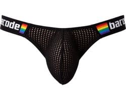 Barcode Berlin Pride Brief Regiro Black - MAAT L - Erotisch Heren Ondergoed - Slip voor Man - Sexy mannen Slip