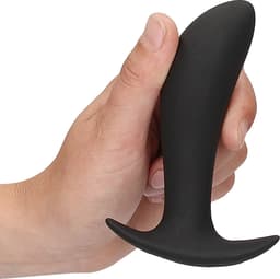 Shots - Ouch! E-stim Vibrerende Butt Plug black — thumbnail 5