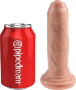 Pipedream King Kock Uncut Onbesneden Realistische Dildo met Zuignap - 15 cm- beige — thumbnail 3
