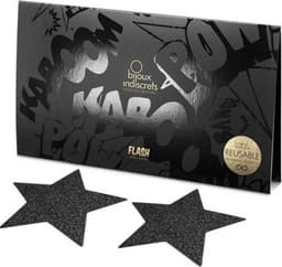 Bijoux Indiscrets Flash Ster Tepelversiering - Zwart — thumbnail 6