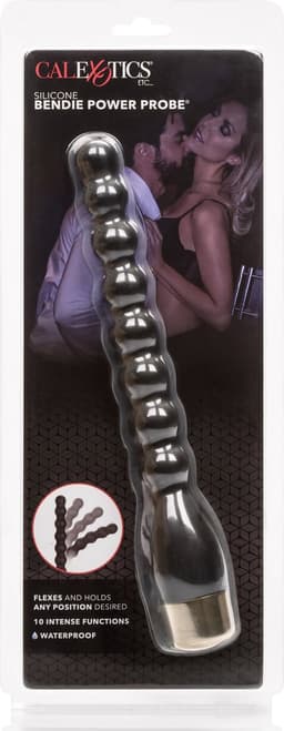 CalExotics - Silicone Bendie Power Probe - Anal Toys Probes Zwart — thumbnail 2