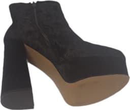 BELLAMICA-VELOUR-LAARS-BLACK-HAK 12 CM-PLATEAU 4 CM-SIZE 40 — thumbnail 2
