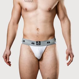 MM Sports Original Edition Swimmer/Jogger Jockstrap 2 inch White - MAAT XL - Heren Ondergoed - Jockstrap voor Man - Mannen Jock — thumbnail 10