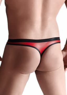 LINGERIE OUTLET Wetlook Men's Thong red S — thumbnail 2