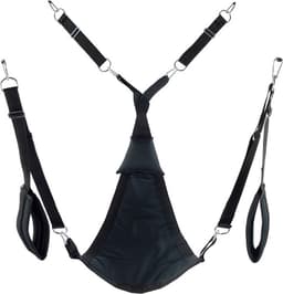 Triangle canvas sling - 3 or 4 points - Full set - Black — thumbnail 2