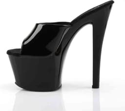 Pleaser - SKY-301 Muiltjes - Paaldans schoenen - 39 Shoes - Zwart — thumbnail 3