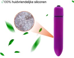 Happy Tears® | Mini Vibrator | Vibrators voor vrouwen | Dildo | Bullet | Krachtig | Massage | sex | Waterdicht | GSpot | Vagina | Clitoris stimulator | Donker-Paars | — thumbnail 3