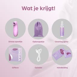Sinsaa Luchtdruk Vibrator voor Vrouwen - Clitoris Stimulator - Sex Toys voor Vrouwen - Sexspeeltjes voor Koppels - 10 Zuigfunctie Snelheden - Inclusief Sextoy Cleaner - Chloé Satisfy Roze — thumbnail 5
