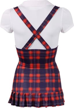 Cottelli Collection – Schoolmeisje Mini Jurk voor Ondeugende Spelen of Spannende Verassingen – Maat S – Purper — thumbnail 2