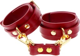 Luxe Handboeien - Gemaakt van PU-leer en Nikkelvrij metaal - Sex Handboeien  - Handcuffs - Gemaakt van vegan leer - BDSM Boeien - SM Speeltje - Seksspeeltje voor hem en haar - Sex Toy — thumbnail 1