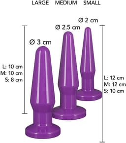 TOYJOY - Best Butt Buddies - Anal Toys Buttplugs Paars — thumbnail 2