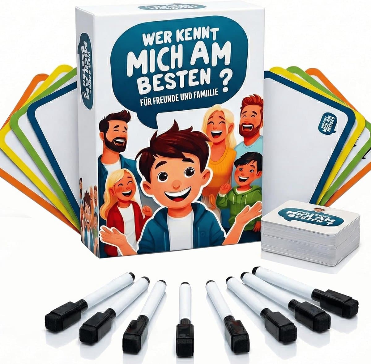 Wie Kent Mij Het Beste - Familie Spel - Avond Vullen - Met Uitwisbare Borden - 20x12x4 cm — afbeelding 1