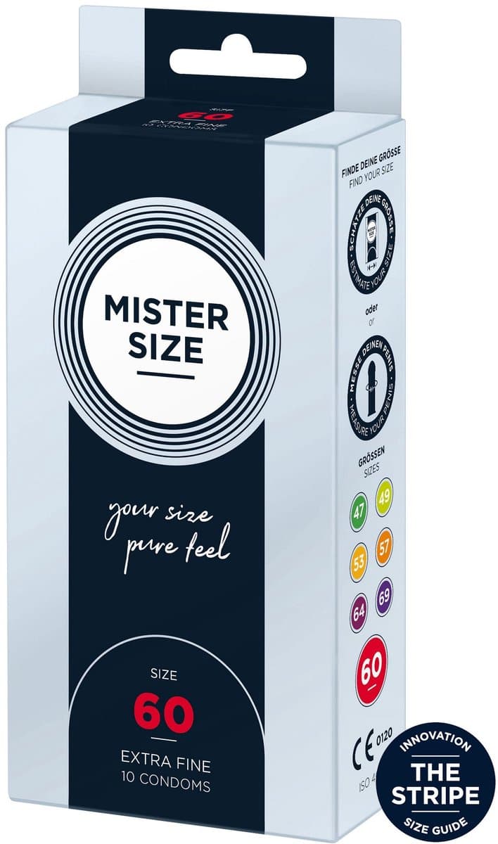 MISTER SIZE 60 Ultra Dunne XL condooms 10 pack (verkrijgbaar in 7 maten) — afbeelding 1