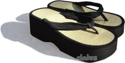 Dames Zori Sandalen - Japanse Slippers - Comfortabel Lopen - Rijststro Hak - 6 cm Hakhoogte — thumbnail 1
