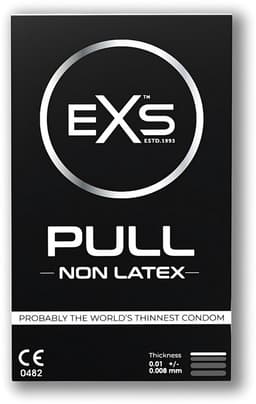EXS Pull - Non-Latex Condooms - 3 Stuks - Transparant — thumbnail 1