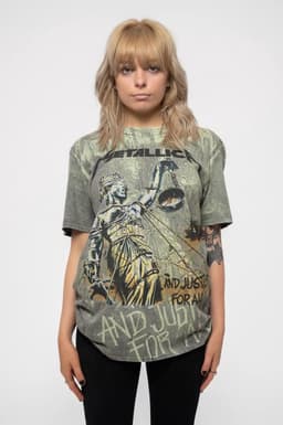 Grafisch T-shirt - Bandshirt Heren - Casual Draagcomfort - All-over Print Design - Antracietgrijs — thumbnail 4