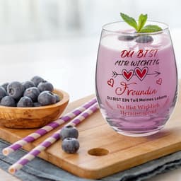 Persoonlijk Cadeau voor Vrouwen, Gegraveerd Wijnglas en Geurkaars Set, Perfect voor Verjaardagen en Speciale Gelegenheden — thumbnail 6