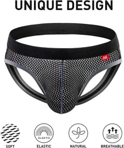 Heren Jockstrap Ondergoed Ademend en Atletisch Support — thumbnail 7