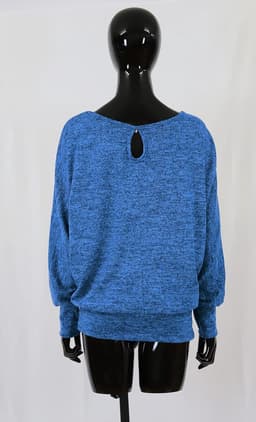 Dames T-shirt met open rug - Made in Italy — thumbnail 4