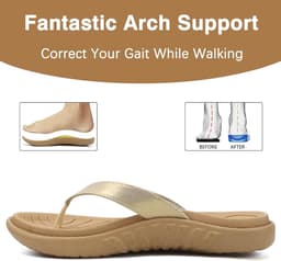 Comfortabele Orthopedische Flip Flops voor Dames - Lichte en Ademend Teenslippers voor Zomer en Strand — thumbnail 5