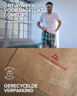 Heren Boxershorts Loszittend Met Knoopgulp Biologisch Katoen Multi-pack — thumbnail 4