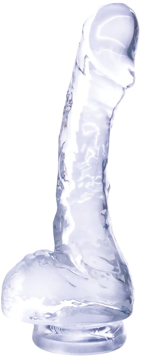 NMC 4 inch realistisch Mini dildo met zuignap - Transparant - 1 cm — afbeelding 1