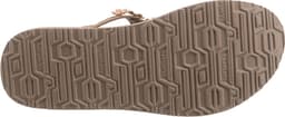 Dames Slippers - Sandalen Teenslippers - Zomerse Dag - Decoratieve Band - Yoga Foam Voetbed - Taupe — thumbnail 4