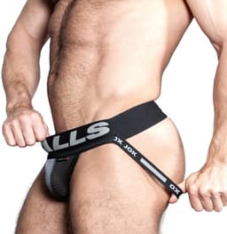 Oxjok Airmesh - Upthrust Slider Semi-Transparante Jockstrap - Tar Black XL — thumbnail 3