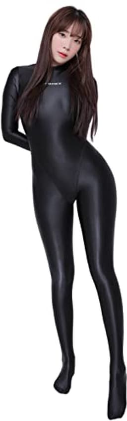 Glanzende Stretch Bodysuit voor Dames - Catsuit met Wetlook — thumbnail 3