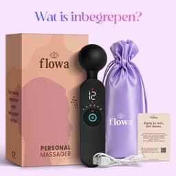 Flowa® Naya – Magic Wand - Vibrator voor Vrouwen - Krachtige Clitoris Satisfyer - 72 Standen - Fluisterstil - Sex Toys voor Vrouwen - Cadeau voor Vrouw - Zwart — thumbnail 4