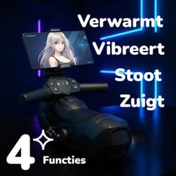 BUM BLING® FuelMe - Elektrische Masturbator - Mastrubator voor Mannen - Verwarmt & Vibreert - Zwart - Blowjob Simulator — thumbnail 2