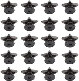 20pcs star shape rivet, star stud button star rivets press studs diy clothes shoes decoration with screws[Black metal color]Rivet pliers — thumbnail 7