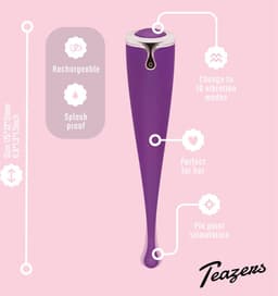 Teazers - Pointer Vibe - Oplaadbaar - PinPoint Vibrator - Vibrators voor Vrouwen en Mannen - Sex Toys voor Vrouwen - Clitoris Stimulator - Paars — thumbnail 9